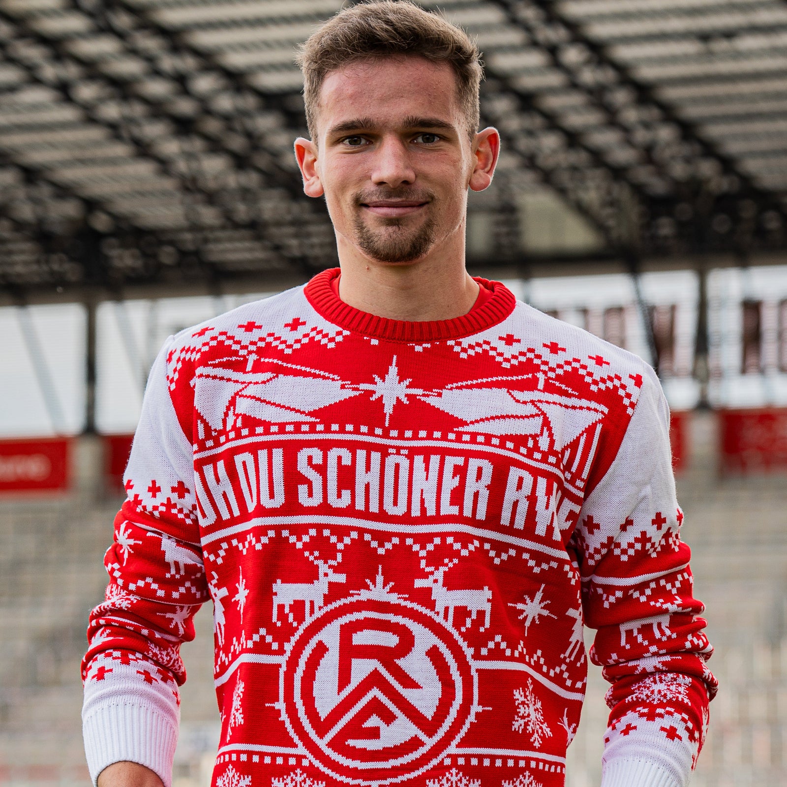 Rot weiss essen weihnachtspullover Clearance